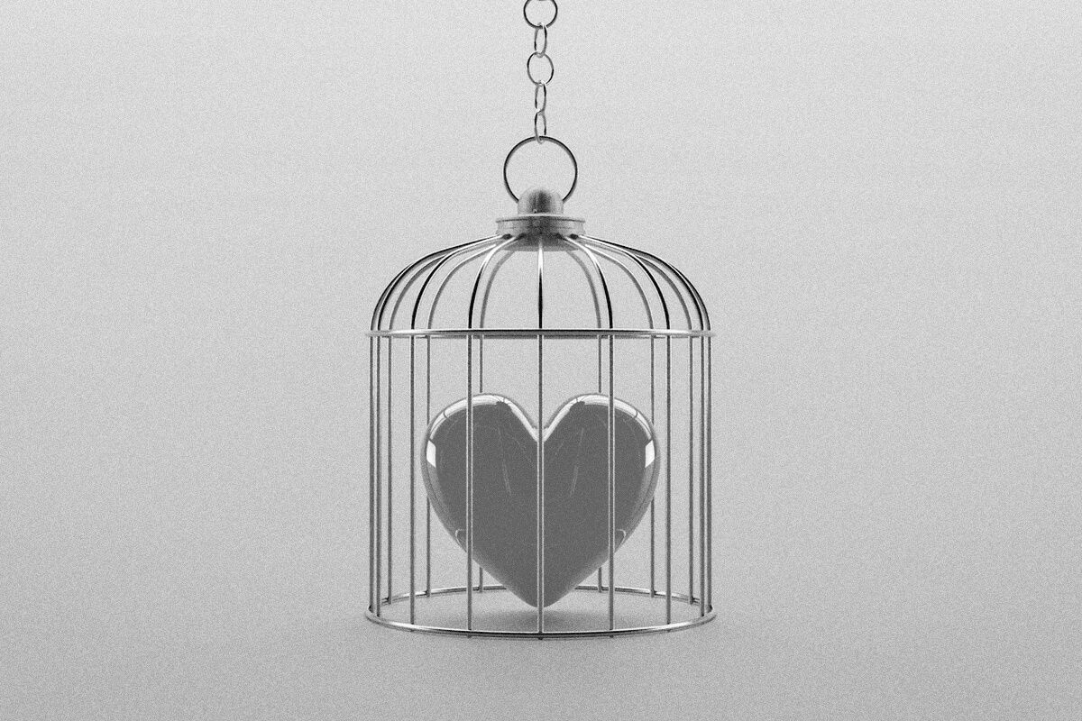 Heart is locked in a cage, similar to Norse mythology Lofn.